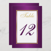 Tafelnummerkaart Kaart (Voorkant / Achterkant)