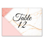 Tafelnummerkaart | Modern Marmer Kaart (Achterkant)