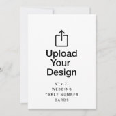Tafelnummerkaarten 13 x 18 cm voor bruiloft (Voorkant)