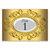Tafelnummerkaarten Royal Wit Goud Kaart (Achterkant)
