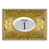 Tafelnummerkaarten Royal Wit Goud Kaart (Achterkant)