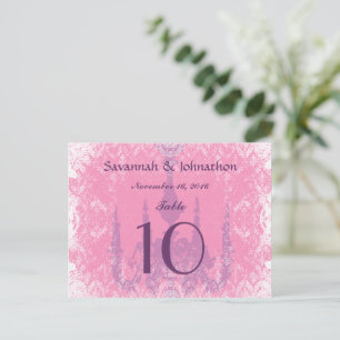 Tafelnummerkaarten voor de bruiloft Antieke Kroonl Briefkaart