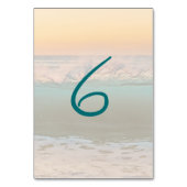 Tafelnummerkaartjes Ocean Sunrise Reception Kaart (Voorkant)