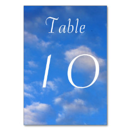 Tafelnummers aan de hemel