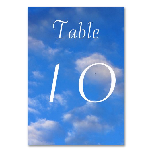 Tafelnummers aan de hemel (Voorkant)