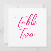 Tafelnummers bloemenrand eenvoudig elegant roze (Voorkant)