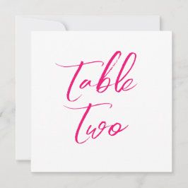 Tafelnummers bloemenrand eenvoudig elegant roze