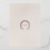 Tafelnummers Bougainvillea Bourgondië Goud Bruilof (Achterkant)