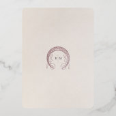 Tafelnummers Bougainvillea Navy Blauw Goud Bruilof (Achterkant)