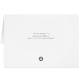 Tafelnummers - Chalkboard Typographic Leaf Swirl (Achterkant Horizontaal)