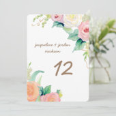 Tafelnummers Eenvoudig Modern Waterverfrozen (Staand voorkant)