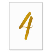 Tafelnummers - Informele borstel script typografie (Achterkant)