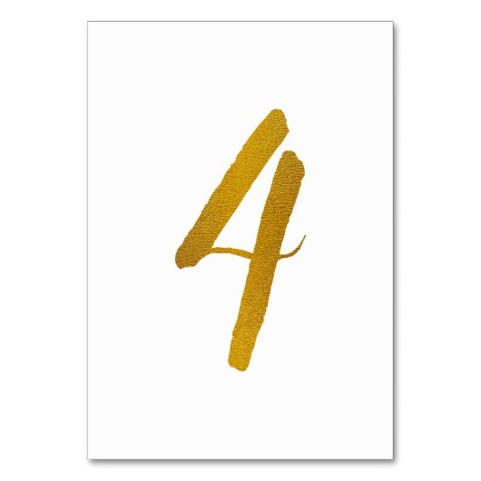 Tafelnummers - Informele borstel script typografie (Voorkant)