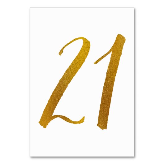 Tafelnummers - Informele borstel script typografie (Achterkant)
