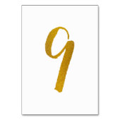 Tafelnummers - Informele borstel script typografie (Achterkant)