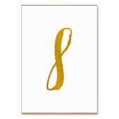 Tafelnummers - Informele borstel script typografie (Voorkant)