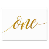 Tafelnummers - Luxe typografie (nepsilvereffect) 1 (Achterkant)