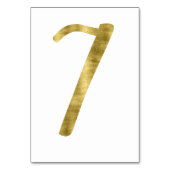 Tafelnummers met Gold Foil-effect nummer 7 (Achterkant)