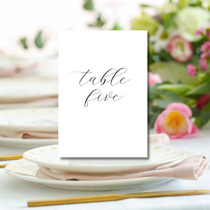 Tafelnummers Moderne minimalistische eenvoudige ka