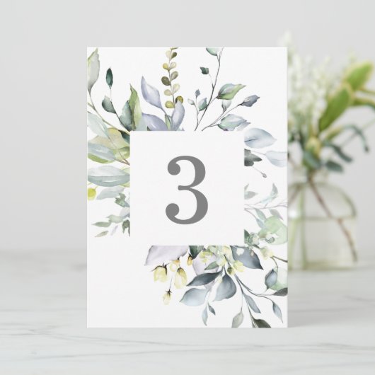 Tafelnummers mosterdblauw (Staand voorkant)