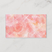 Tafelnummers Roze bloemen Plaatskaartje (Achterkant)