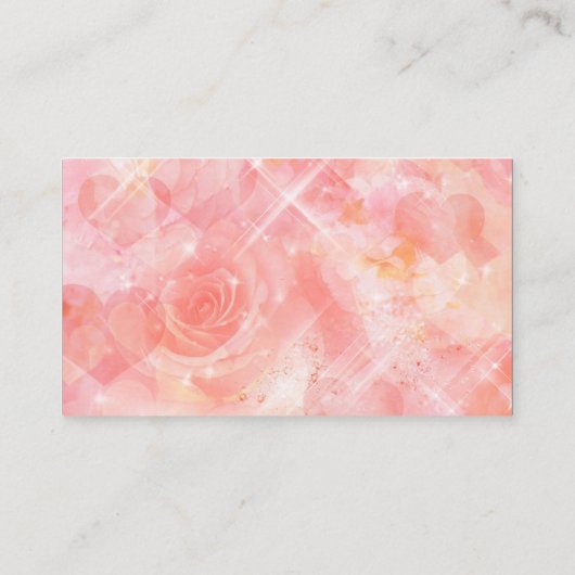 Tafelnummers Roze bloemen Plaatskaartje (Achterkant)