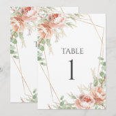 Tafelnummers Rozen voor onduidelijke weduwen (Voorkant / Achterkant)