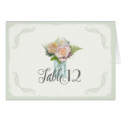 Tafelnummers  Rustic Floral Mason Jar (Voorkant Horizontaal)