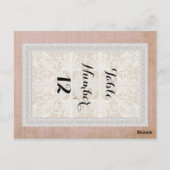 Tafelnummers Rustic Lace w Aged  Linen (Achterkant)
