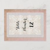 Tafelnummers Rustic Lace w Aged  Linen (Voorkant)