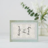 Tafelnummers Rustic Lace w Aged  Linen (Staand voorkant)