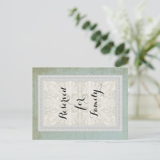 Tafelnummers Rustic Lace w Aged  Linen (Staand voorkant)