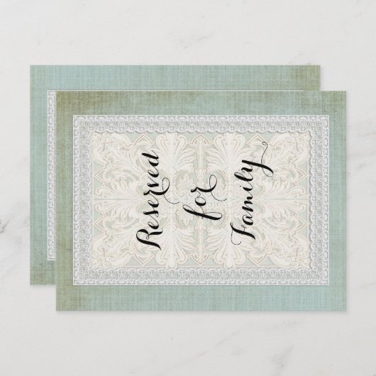 Tafelnummers Rustic Lace w Aged  Linen (Voorkant / Achterkant)