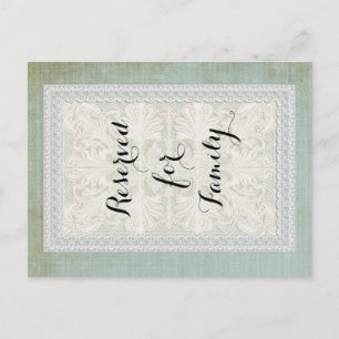 Tafelnummers Rustic Lace w Aged Linen