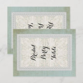 Tafelnummers Rustic Lace w Aged  Linen (Voorkant / Achterkant)