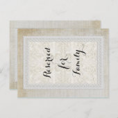 Tafelnummers Rustic Lace w Aged  Linen (Voorkant / Achterkant)