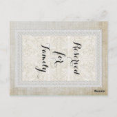 Tafelnummers Rustic Lace w Aged  Linen (Achterkant)