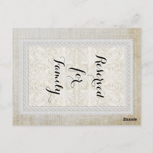 Tafelnummers Rustic Lace w Aged Linen (Achterkant)