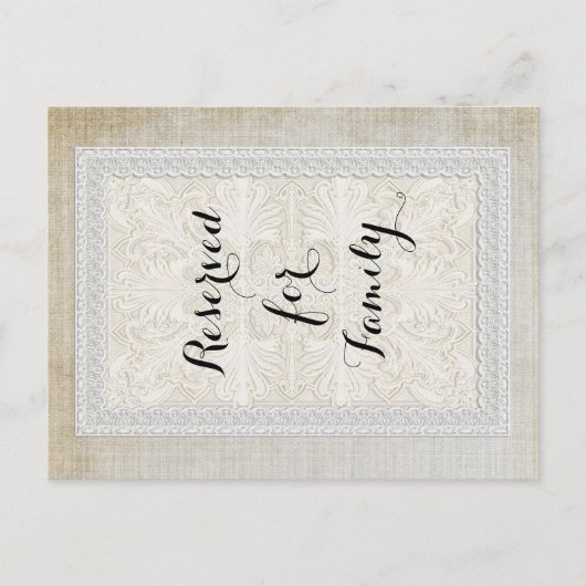 Tafelnummers Rustic Lace w Aged  Linen (Voorkant)