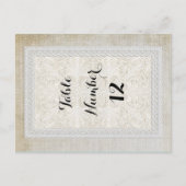Tafelnummers Rustic Lace w Aged  Linen (Voorkant)