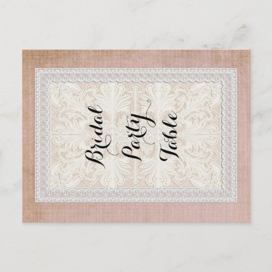 Tafelnummers Rustic Lace w Aged  Linen (Voorkant)