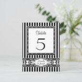 Tafelnummers Trouwreceptie Plaats Briefkaarten (Staand voorkant)