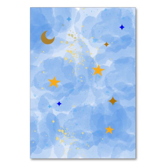 Tafelnummers Twinkle Twinkle Little Star (Achterkant)