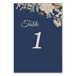 Tafelnummers van usty Blue Autumn Boho Wedding Tab