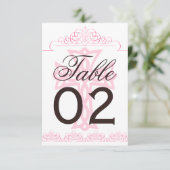 Tafelnummers voor het huwelijksfeest met kruis (Staand voorkant)