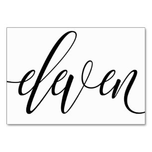 Tafelnummers voor trouwfeest - Luxe typografie - Z