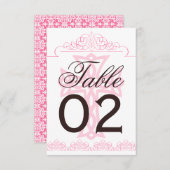 Tafelnummers voor trouwfeest met kruis (Voorkant / Achterkant)