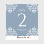 Tafelnummers voor weddenschappen met wijn sticker (Vel)