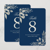 Tafelnummers wintertrouw (Voorkant / Achterkant)