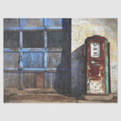 Tafelpapier van het oude gasstation tissuepapier (Voorkant)